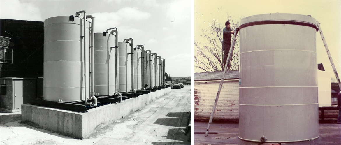 Tank installation at Arrow Chemicals and Old Man Garforth manufacturing one of the tanks for Arrow Chemicals